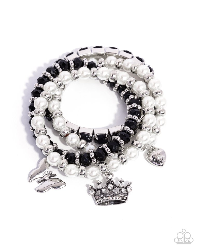 Feminine Charm - Black - Paparazzi Bracelet Image