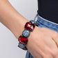 Cloudy Conversation - Red - Paparazzi Bracelet Image