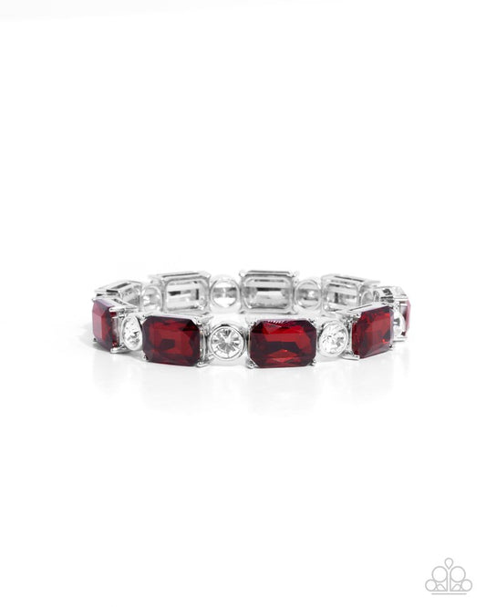 Tonight Only! - Red - Paparazzi Bracelet Image