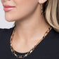 Seamless Sunset - Gold - Paparazzi Necklace Image