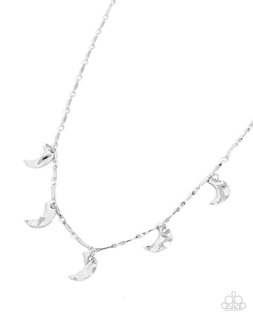 Paparazzi Necklace ~ Moon Movement - Silver – Paparazzi Jewelry
