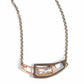 Interlocked Improv - Brass - Paparazzi Necklace Image