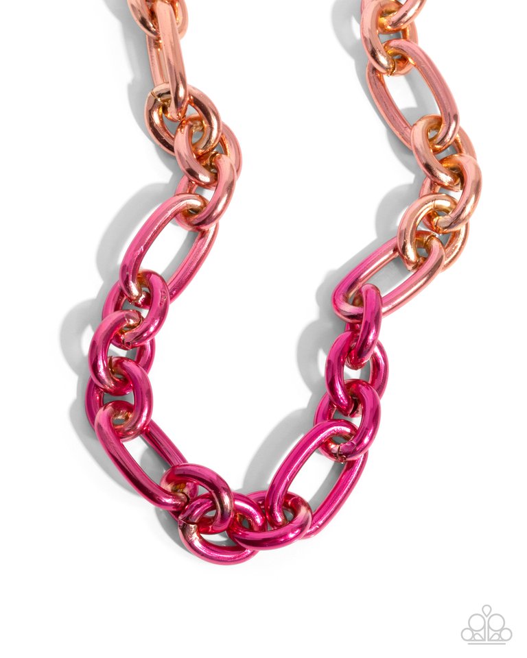 Nuanced Nightlife - Pink - Paparazzi Necklace Image