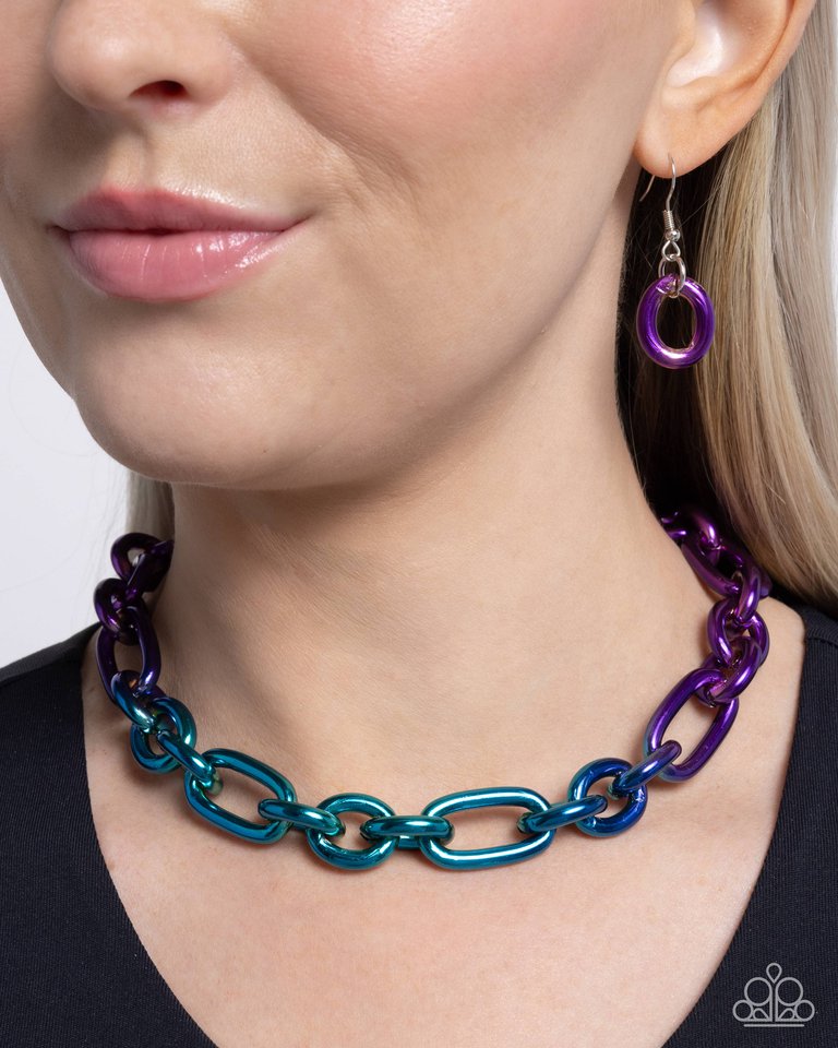 Nuanced Nightlife - Purple - Paparazzi Necklace Image