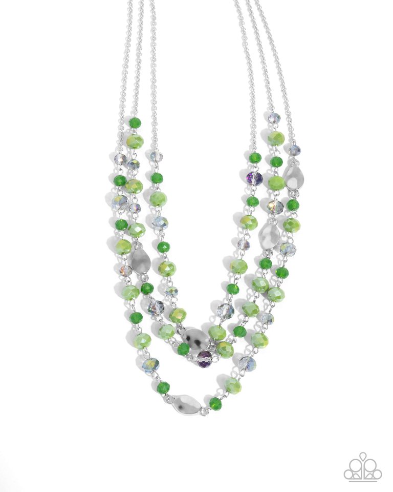 Radiantly Rich - Green - Paparazzi Necklace Image