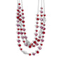 Radiantly Rich - Red - Paparazzi Necklace Image