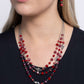 Radiantly Rich - Red - Paparazzi Necklace Image