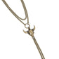 Layered Longhorn - Brass - Paparazzi Necklace Image