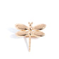 Durable Dragonfly - Gold - Paparazzi Ring Image