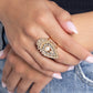 Consistent Charm - Gold - Paparazzi Ring Image