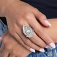 Consistent Charm - White - Paparazzi Ring Image