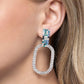 Guarded Glitz - Blue - Paparazzi Earring Image