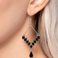 Dripping Drama - Black - Paparazzi Earring Image