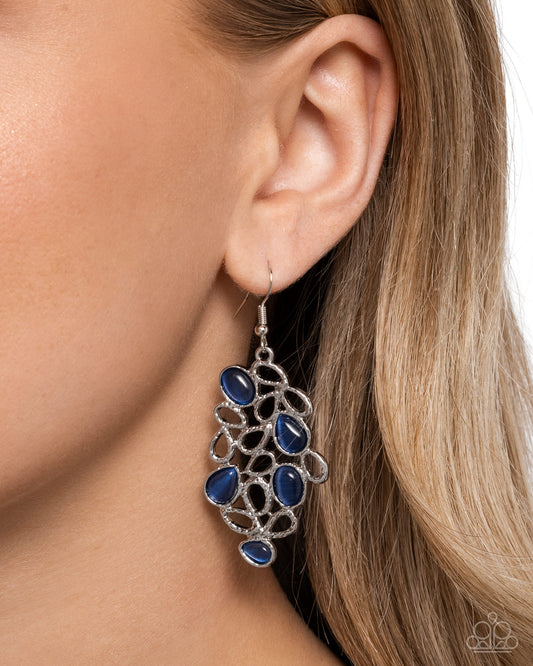 Beading Ballad - Blue - Paparazzi Earring Image