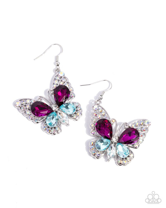 Teardrop Takeoff - Multi - Paparazzi Earring Image