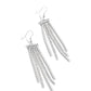 Tapered Team - White - Paparazzi Earring Image