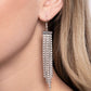 Tapered Team - White - Paparazzi Earring Image