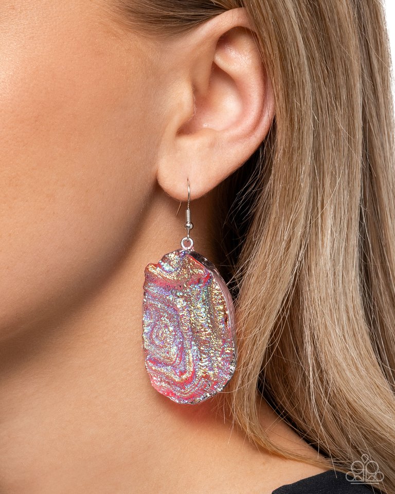 Artistic Avenue - Pink - Paparazzi Earring Image