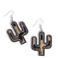 Western Worth - Black - Paparazzi Earring Image