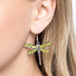 Dragonfly Descent - Green - Paparazzi Earring Image