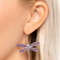 Dragonfly Descent - Purple - Paparazzi Earring Image