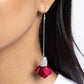 Drop Dead Dazzle - Red - Paparazzi Earring Image