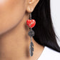 Free-Spirited Fame - Red - Paparazzi Earring Image