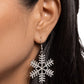 Snowflake Shimmer - Paparazzi Earring Image