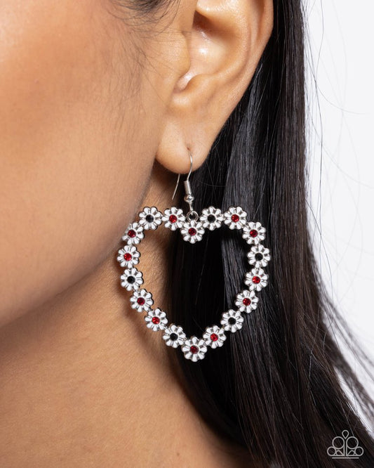 Beautiful Take - White - Paparazzi Earring Image