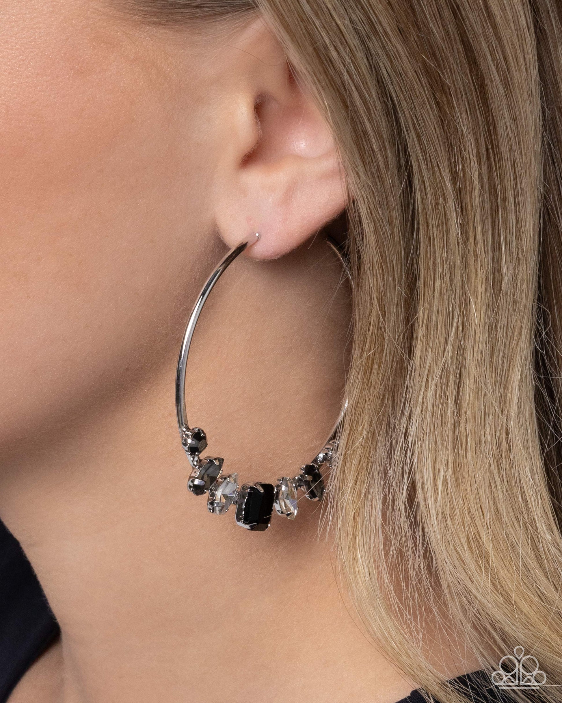 Modular Musings - Black - Paparazzi Earring Image