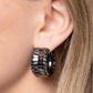 Seamless Sass - Black - Paparazzi Earring Image