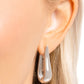 Malibu On My Mind - Silver - Paparazzi Earring Image