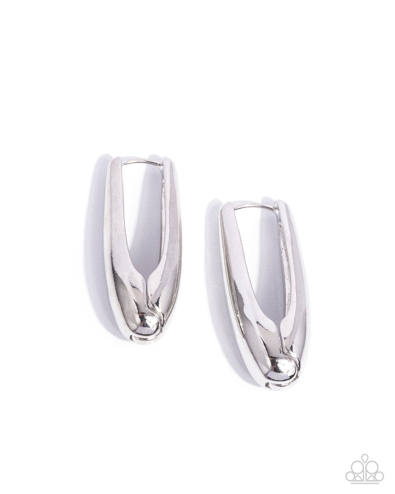 Eloquent Estate - Silver - Paparazzi Earring Image