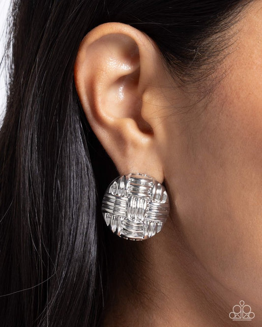 Woven Wisdom - Silver - Paparazzi Earring Image