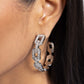 Downtown Decadence - White - Paparazzi Earring Image