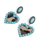 Whimsical Wrangler - Blue - Paparazzi Earring Image