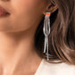 Classy Curves - Orange - Paparazzi Earring Image