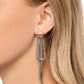 Classy Curves - Orange - Paparazzi Earring Image