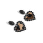 Whimsical Wrangler - Black - Paparazzi Earring Image
