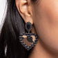 Whimsical Wrangler - Black - Paparazzi Earring Image