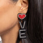 Visible Valentines - Black - Paparazzi Earring Image