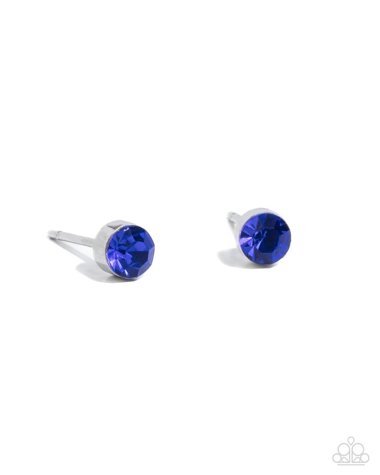 Logical Light - Blue - Paparazzi Earring Image