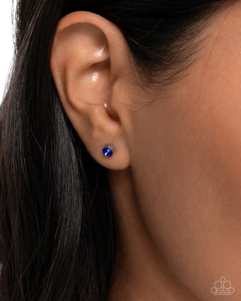 Logical Light - Blue - Paparazzi Earring Image