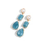 Marbled Masterpiece - Blue - Paparazzi Earring Image