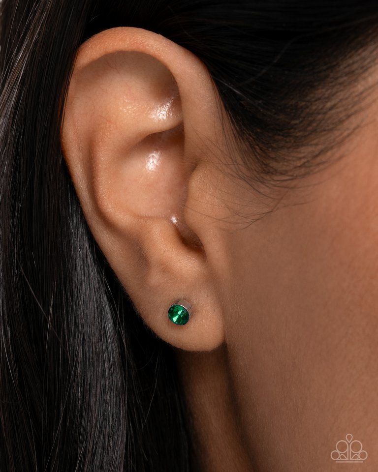 Logical Light - Green - Paparazzi Earring Image