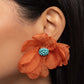 Part Of Your World - Orange - Paparazzi Earring Image