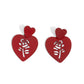 Showstopping Silhouette - Red - Paparazzi Earring Image