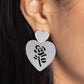 Showstopping Silhouette - Silver - Paparazzi Earring Image