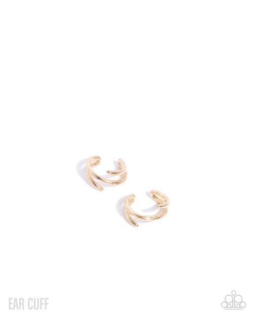 Elven Empowerment - Gold - Paparazzi Earring Image