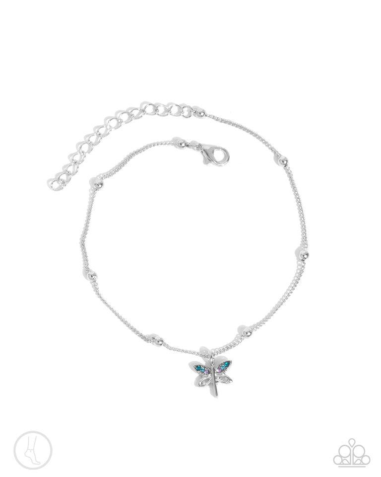 Dainty Dragonfly - Blue - Paparazzi Bracelet Image